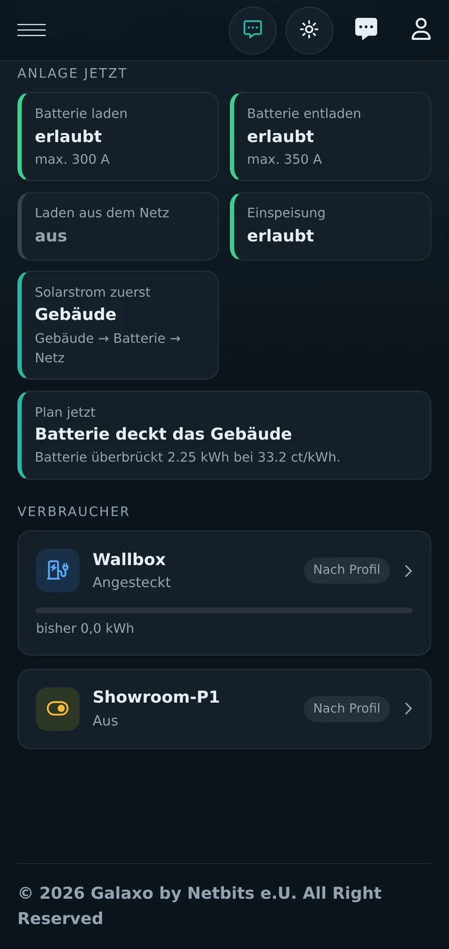 Anlage jetzt am Handy