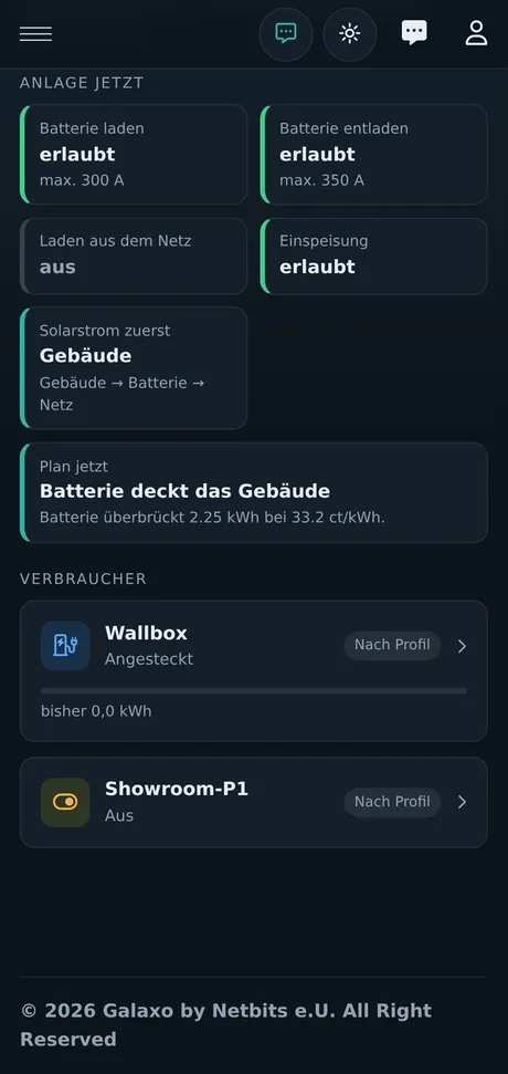 Anlage jetzt am Handy